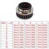 Rubber Flange Motorcycle Air Filter Filter Paper Intake Air Filter  Off-Road Motorcycle