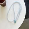 Cute Candy Jelly Star Beaded Chain Crossbody Shoulder Lanyard Lovely Decorative Straps Charm Handbags for Mobile Phone Accessory