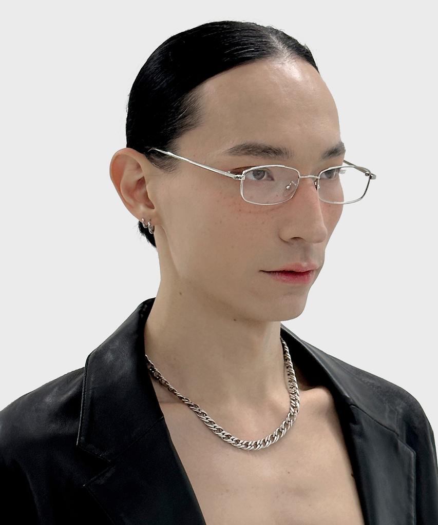MAISON MASTER Jisoo Silver Glass Glasses [Blue Light Blocking Lenses]