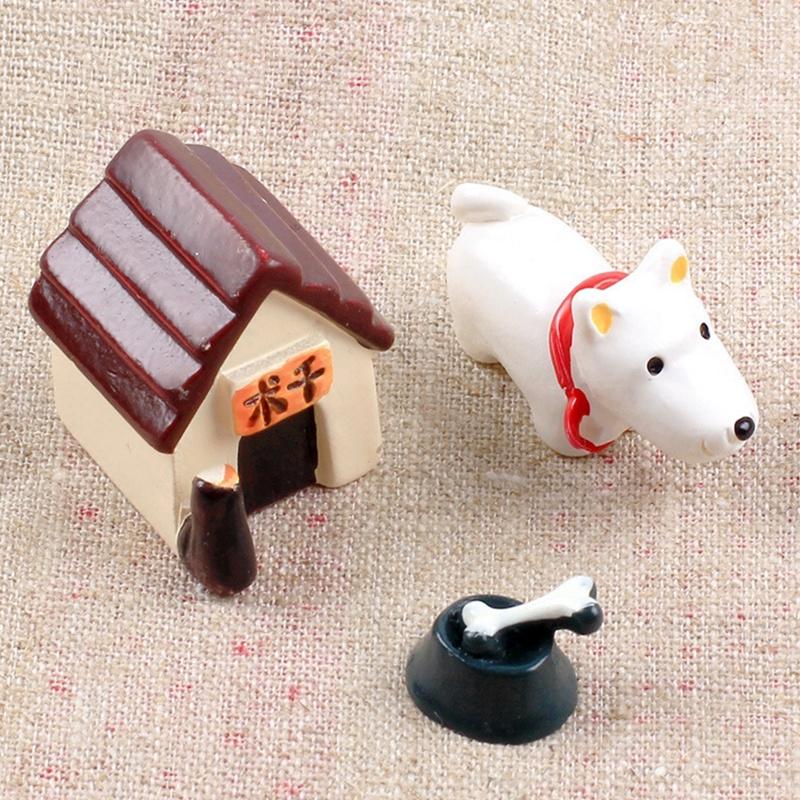 Творчість DIY сукулентів рослини горщик культура мікроландшафт казковий собака будиночок прикраса аксесуари