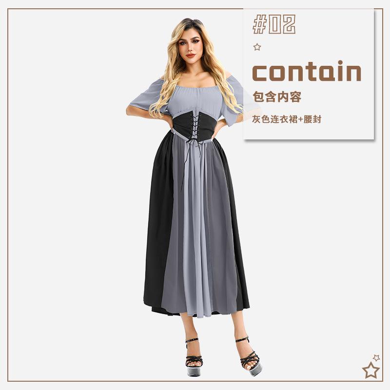 

Винтажное придворное средневековое платье эпохи Возрождения, выпускное платье, платье для выступления, платье на Хэллоуин XXL/XXXL