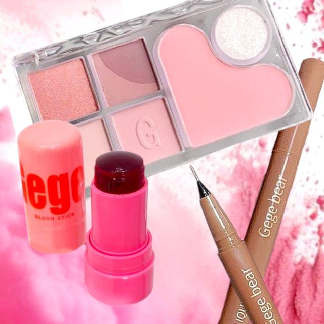 Gege Bear - Bundle: Strawberry Mood Eyeshadow Palette Set