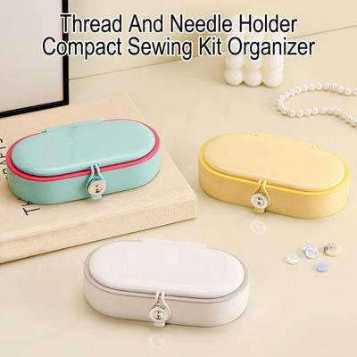 Scatola da Cucito Organizzatore Magnetico per Aghi Porta Rocchetti Infilafili Ditali Custodia Organizzatore per Kit da Cucito per Ricamo Quilting Punto Croce