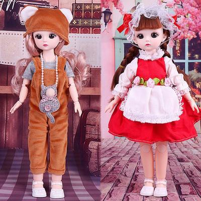 Mit Perücke Make-up 30cm BJD Puppe mit Kleidung High Heel Prinzessin Make-up Kugelgelenkpuppe Kleinkind