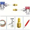 3 Way AC Diagnostic Manifold Gauge Set Air Conditioning Manifold Gauge Set for R134A/R22/R410/R404 Freon Charging Tool
