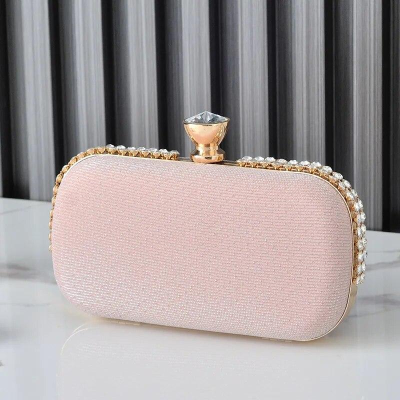 Elmas Tasarımcı Çantalar Lüks Kadınlar Için Crossbody Omuz Çantası Düğün Akşam Cüzdan Küçük Messenger Debriyaj Çanta