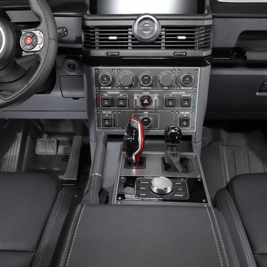 Red ABS Gear Shift Knob Trim Cover For Ineos Grenadier -25