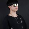 Korean Style Titanium Steel Earphone Necklace: Trendy Hip Hop Pendant for Men, Students & Kids