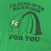 Gumby Unisex Adult Bend Backwards T-Shirt