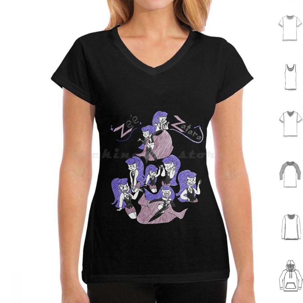 Sketchy Zee Zatara T Shirt Cotton Men Women DIY Print Zee Zatara Comics Zatana Superhero Girls Cartoon Magic Cartoons Magician