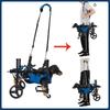 4-Wheel Pet Wheelchair Dog Walking Assistance Cart Elderly Canine Mobility Aid Small Dogs Disabled Pet Support