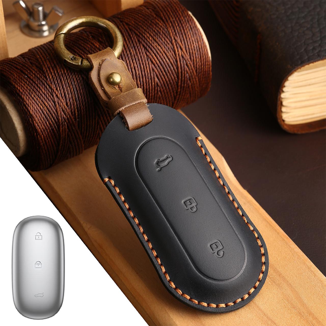 Кожаный чехол-брелок для автомобильного ключа Lixiang L9 L8 L7 L6 Чехол для ключа LI Leading Ideal L6 L7 L8 L9 2022 2023 2024