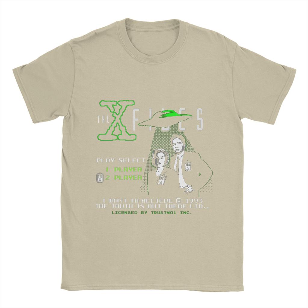 The X Files Movie T Shirts Men's  100% Cotton Novelty T-Shirt Crewneck  Tee Shirt Short Sleeve Clothes Birthday Present