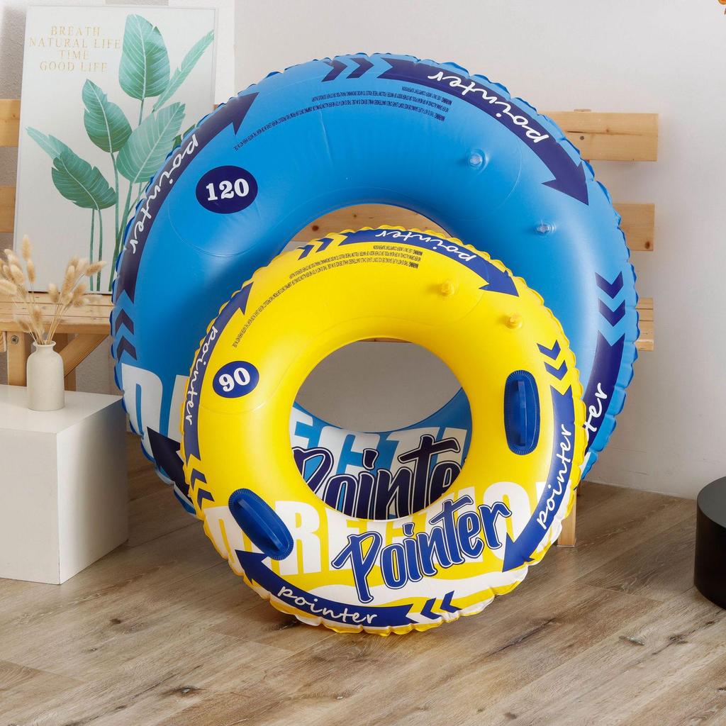 Xiaolv Inflatable Swimming Ring with Handle: Thickened Double Airbag for Adults