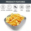 1pc Air Fryer Silicone Tray Oven Baking Basket Reusable Liner Insert Dish Fried Chicken for Airfryers Accessories Air Fryer