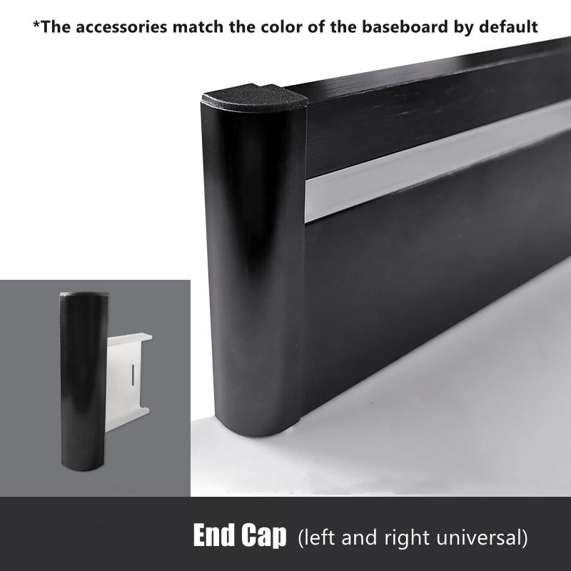 H80mm LED Skirting Line 0.5m 1m Brushed LED Aluminium Profile Floor Baseboard Bar Strip Light Metal Wall Skirting Linear Lamp