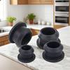 10pcs Silicone Rubber Snap-on Hole Plug 2.5-14mm Blanking End Caps Seal Stopper