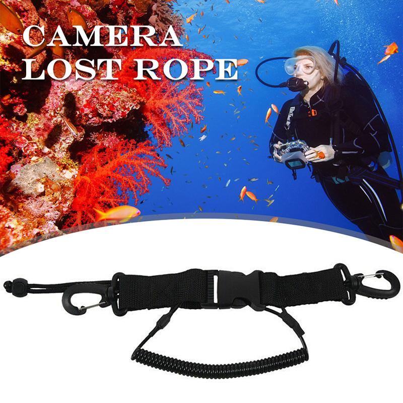 1Pc Underwater Diving Camera Spring Anti Lost Rope Stretch Lanyard Coil Strap