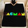 Pac‑Man Printed Flannel Blanket, soft throw for bedroom sofa, washable, fan merchandise, great gift.