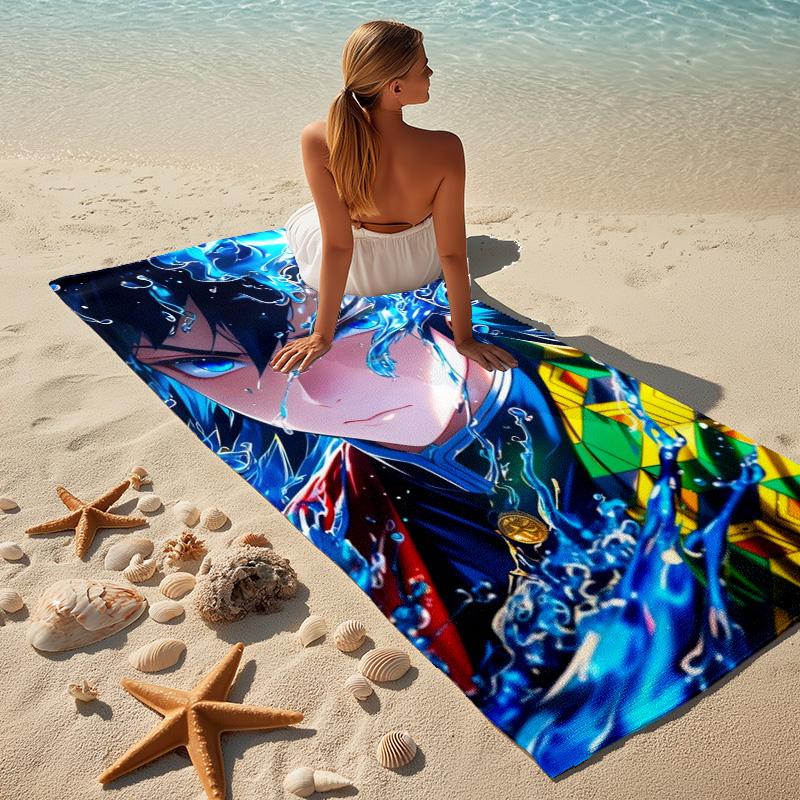 Water Hero Stylish Digital Printing Beach Towel Quickdrying Absorbent Blanket For Beach Pool Gym Travel Christmas Gift C922214