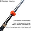 2/4pcs Silicone Straps Fishing Pole Holder Compact Design Fishing Rod Fixer  Wall Mounting
