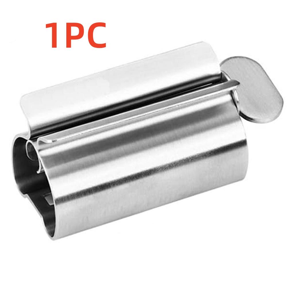 1/2PCS Stainless Steel Toothpaste Squeezer Tube Roller Wringer, Rotate Dispenser for Cosmetics Cream, Bathroom Accessories