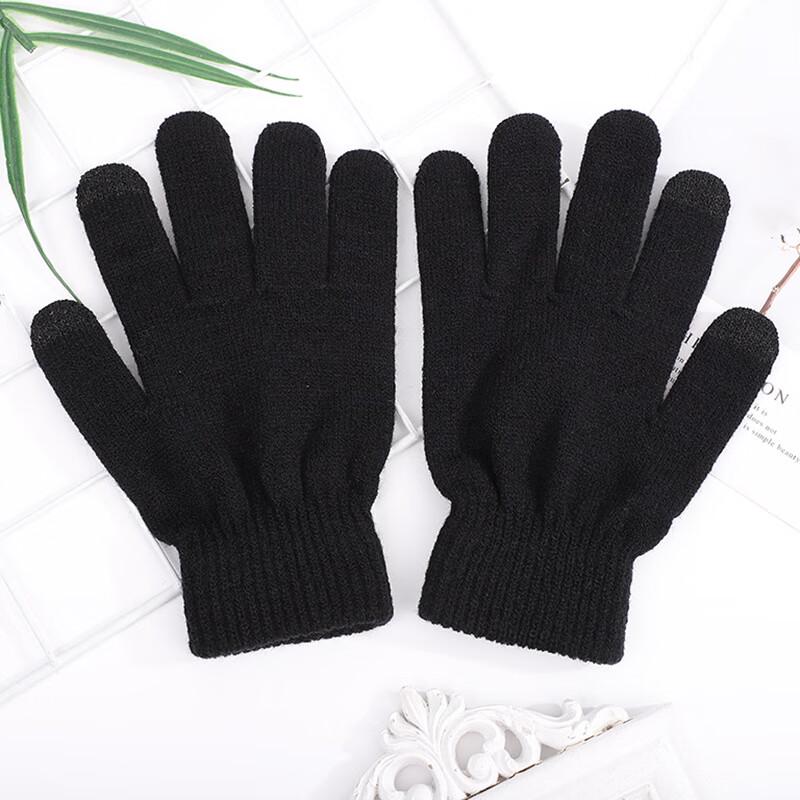 

Men s Winter Thickened Touchscreen Knit Gloves One Size