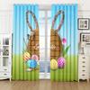 Easter Candy Cute Bunny High Blackout Curtains Holiday Decoration Curtain Living Room Bedroom Thick Blackout Drape Multicolor