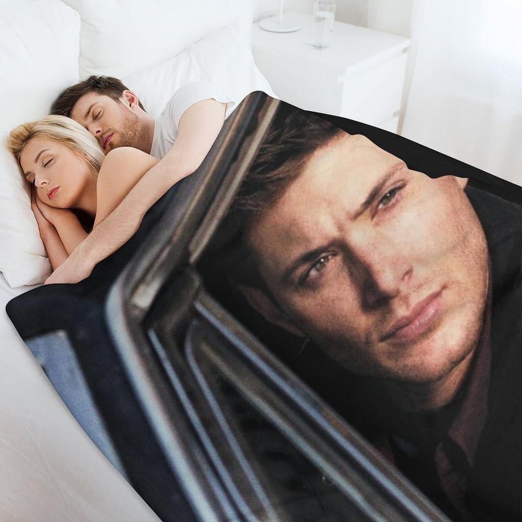 jensen ackles Throw Blanket Flannel Fabric for babies For Baby manga Blankets