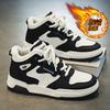 High-top Men's Shoes Trend Winter Leather Velvet Thickened Cotton Shoes Air Force Student Sports Leisure Shoes