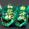 Dragon Eyeball Dice Set, 7PCS Sharp Edge D&D Dice with Gift Case for Dungeons and Dragons Table Game