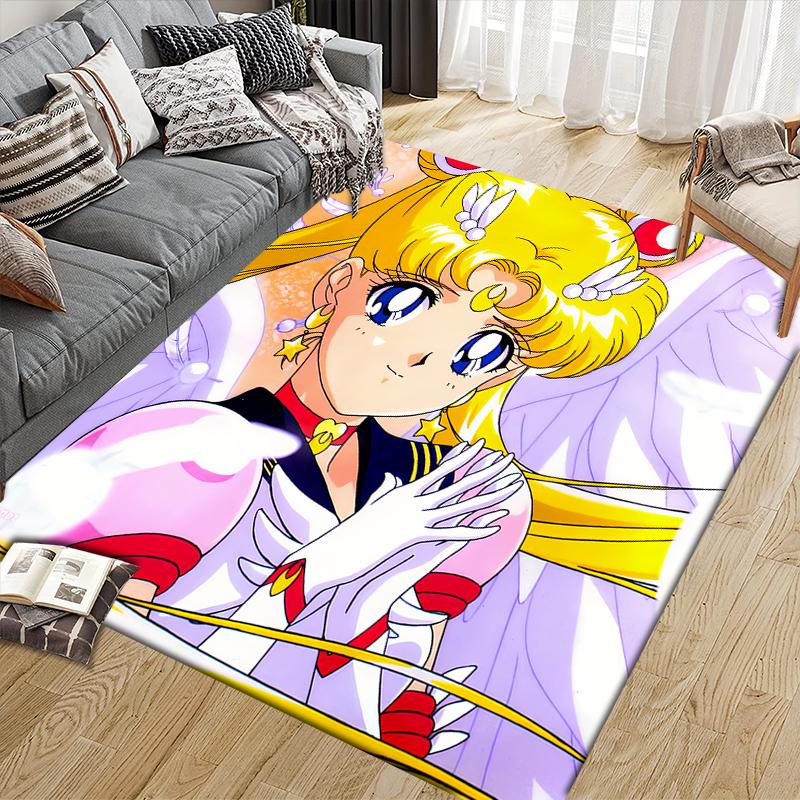Sailor Moon Sailor Moon Area Rug, Sailor Moon Fan Cozy Carpet, Great Gift.chl