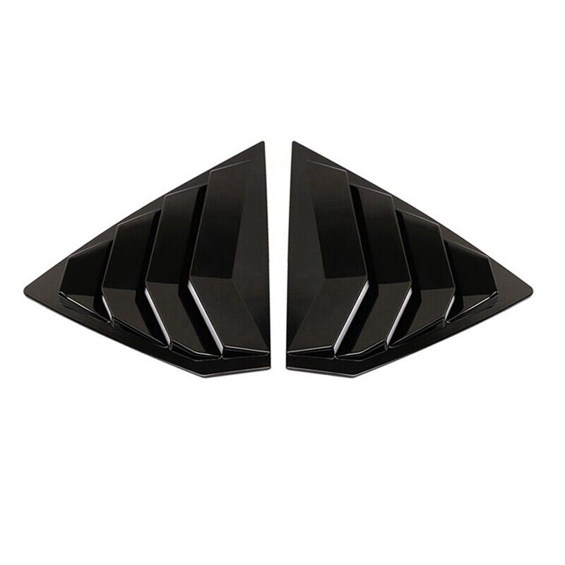 For Buick Regal Opel Insignia B 2017-2025 Car Rear Louver Window Side Shutter Cover Trim Sticker Vent Scoop ABS Carbon Fiber