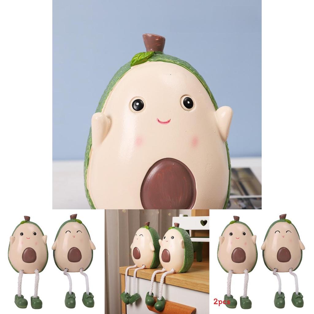 Nordic Avocado Doll Figure With Resin Material For Home Decor And Giftgiving