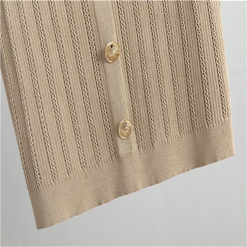 Knitted women's suit, Autumn new cardigan sweater+vest+skirt three piece set