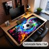 Mouse Pad Personalizado com Tema de Futebol Personalizado com Nome Texto Tapete de Mesa Personalizado Para Escritório Decoração de Casa