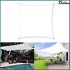 Sail canopy sunshade rain awning white waterproof 3x3m