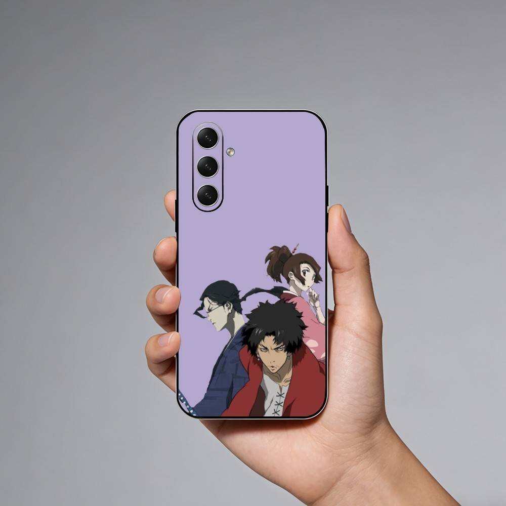 Anime S-Samurai C-Champloo Phone Case For Samsung Galaxy A73,A72,A71,A70,A52,A51 Others Soft Black Cover