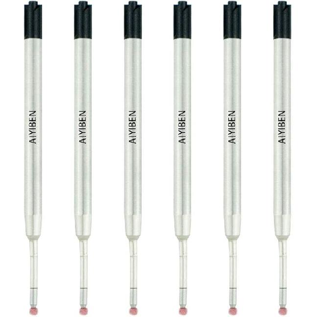 3.9   ballpoint pen refill, replaced stylus and ballpoint pen metal refill, smooth writing ballpoint pen refill (black, 6 Pack) чёрный