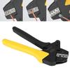 Ratchet Crimping Pliers 0.5 6mm AWG23‑10 Carbon Steel Self Adjusting Terminal Crimper
