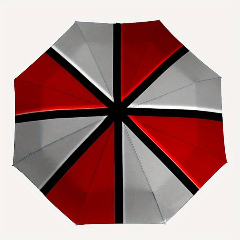 1pc Resident Evil Umbrella Pattern Automatic Opening and Closing Umbrella, Lightweight 3-Fold, With Cute Cartoon Characters, Suitable for Home, Outdoo