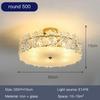 Modern Light Luxury Living Room LED Chandeliers Glass Bedroom French High-quality Ceiling Light Decoration Dining Room Lighting