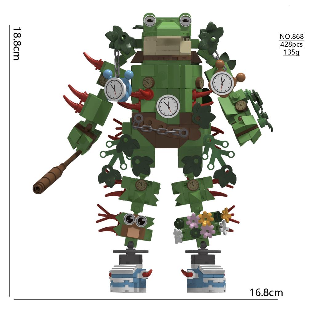 MOC Italienische Brainrot Bricks Tung Tung Sahur Figuren Tralalero Tralala Bausteine Spielzeug für Kinder Geburtstagsgeschenke