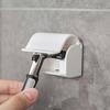 1pc Razor Holder Bathroom Organizer Wall-Mounted Shower Razor Holder Plastic Bathroom Storage Accessories Easy Organization Razor Protect