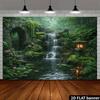 2D Oriental Meditation Yard Portrait Photo Backdrop