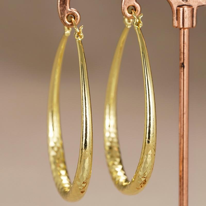 

CAOSHI Fashion Modern Metal Style Big Hoop Earrings for Women Gorgeous Wedding Zircon Minimalist Accessories for Daily Wearable