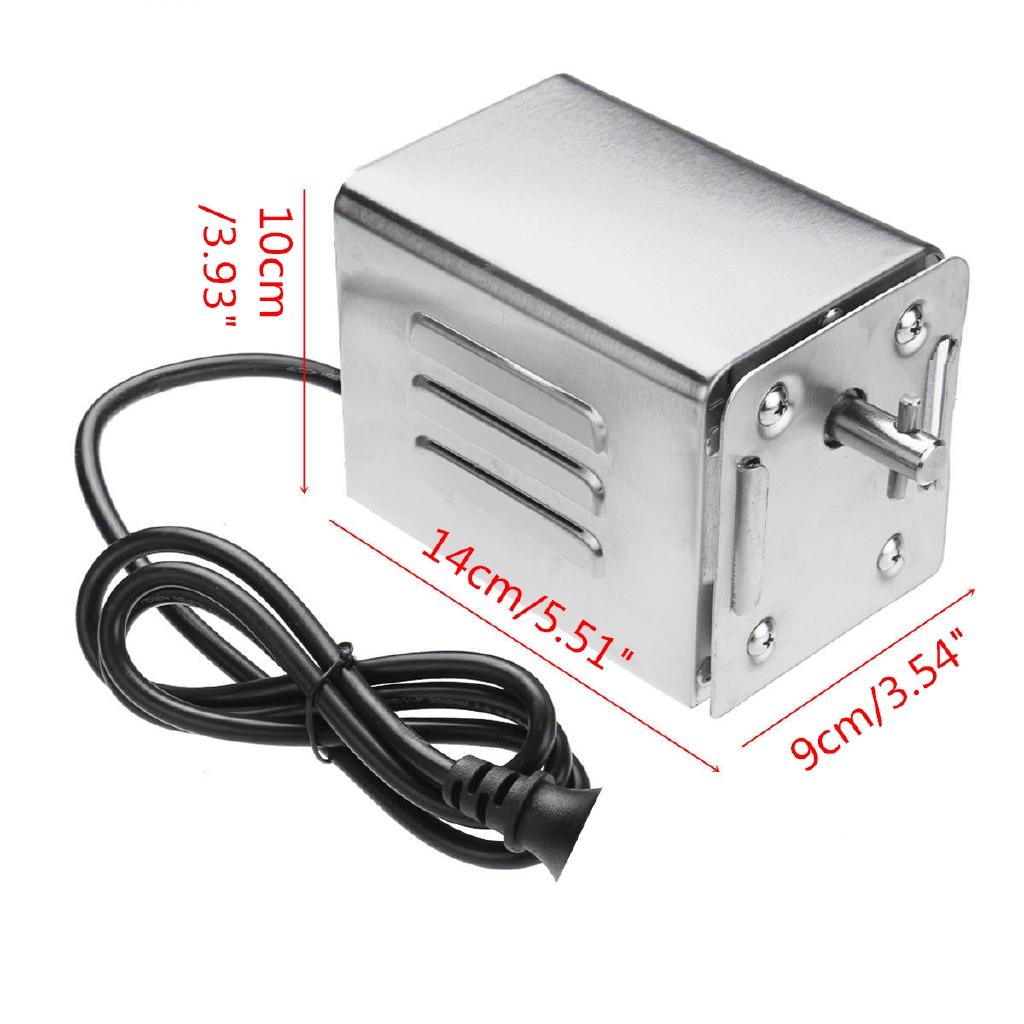 70 kg 15 W Träkol BBQ Grill Utomhus Stek Lamm Get Kyckling Spit Grillspett Matlagning Elmotor Rostfritt stål