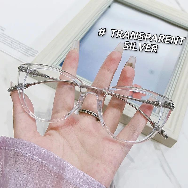 Popular Black Framed Cat Eye Glasses Ultra Light Unisex Glasses With Metal Frames That Look Youthful Anti-Blue Light Glasses