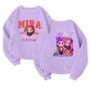 Children's Fashionable Lightweight Long-sleeved Round Neck Pullover With Pockets Printed Pullover