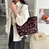 Bags Women's Shopping Bag Shoulder Large Capacity Cherry Print Fashion Simple Tote Bag Handbag